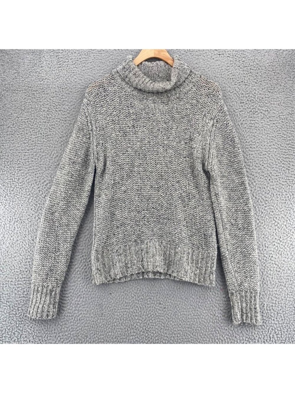 Wimbledon Sweater Womens Medium Ivory Silk Wool Cowl Neck Chunky Knit Pullover